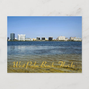 West Palm Beach reflektiert vom Clear Lake Postkarte