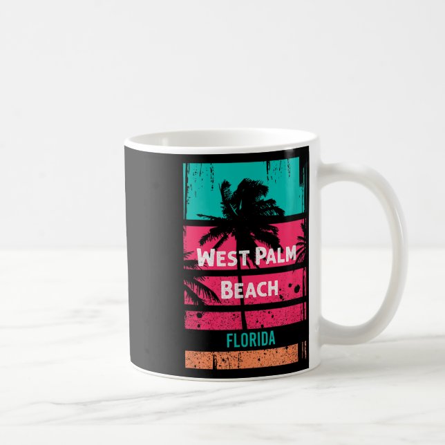 West Palm Beach Souvenir - Erinnerung Florida Kaffeetasse (Rechts)