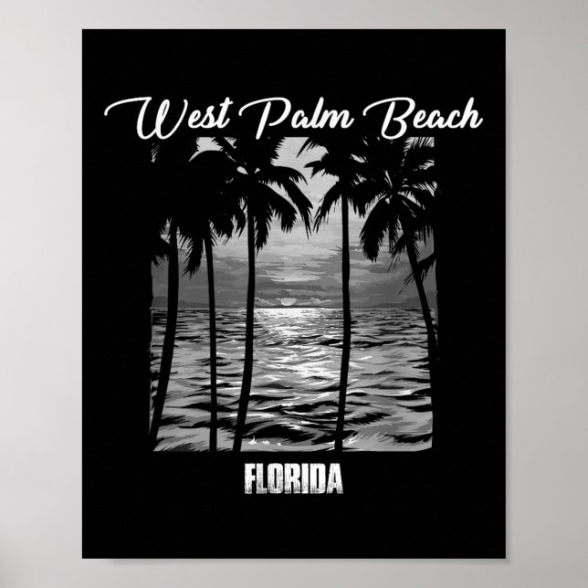 West Palm Beach Souvenir - Florida Erinnerung _1 Poster (Vorne)