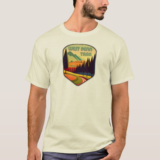 West Penn Trail Pennsylvania Colors T-Shirt (Vorderseite)