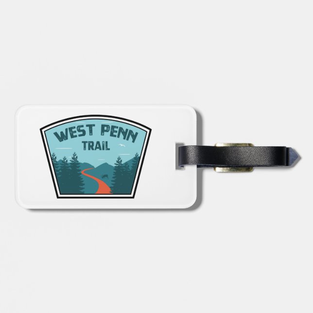 West Penn Trail Pennsylvania Gepäckanhänger (Rückseite horizontal)