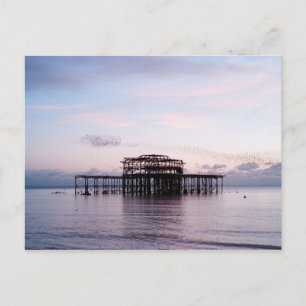 WEST PIER - BRIGHTON & HOVE, EAST SUSSEX, Vereinig Postkarte