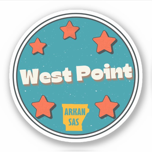 West Point, Arkansas Sticker (Vorderseite)
