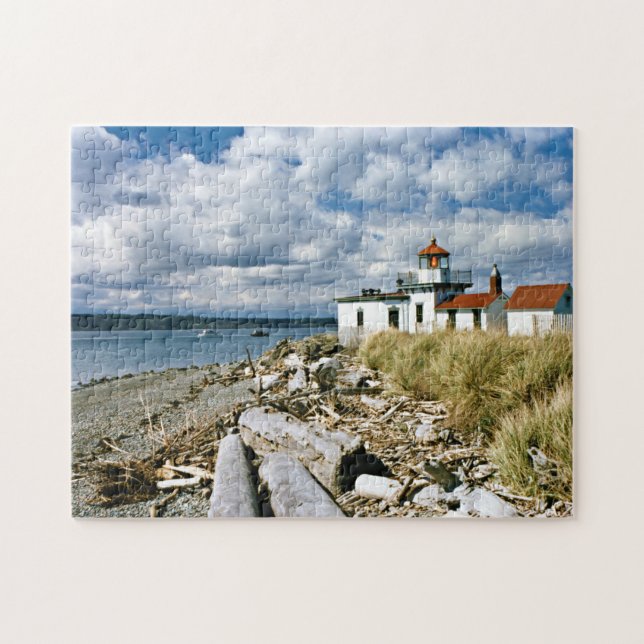West Point-Leuchtturm, Seattle Washington Puzzle (Horizontal)