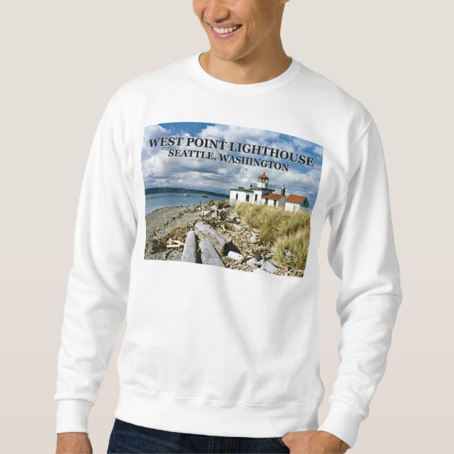 West Point Lighthouse, Washington Sweatshirt (Vorderseite)