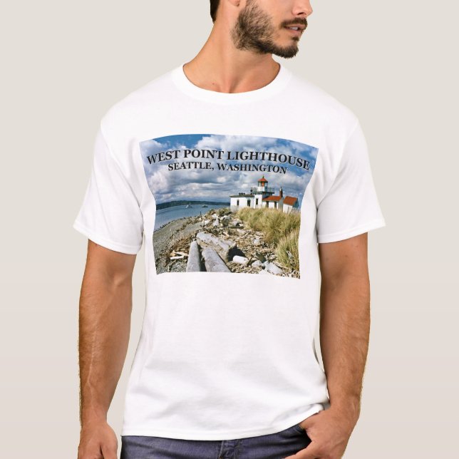 West Point Lighthouse, Washington T - Shirt (Vorderseite)