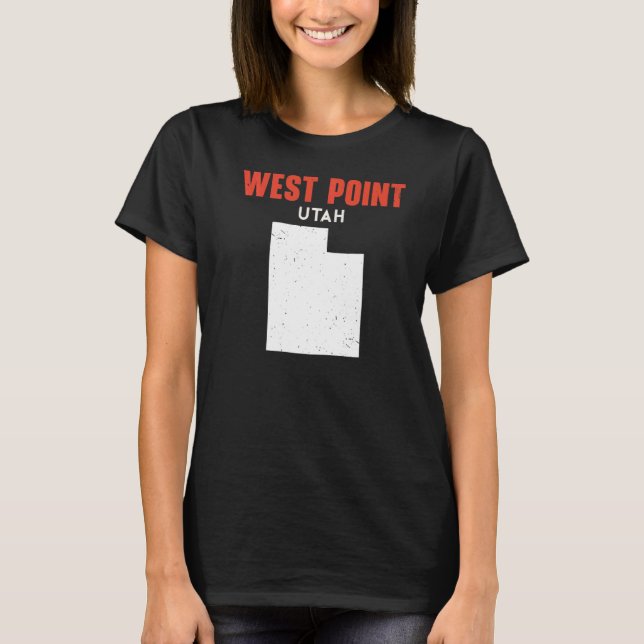 West Point Utah USA Staat America Travel Utahan T-Shirt (Vorderseite)