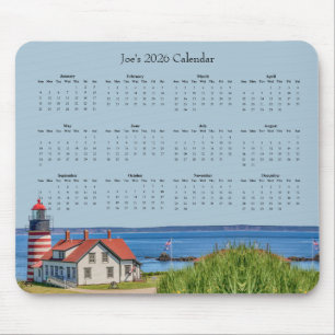 West Quoddy Head Leuchtturm – 2026 Kalender Mousepad