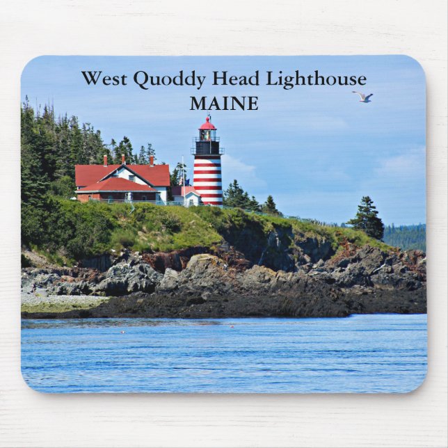 West Quoddy Head Lighthouse, Maine Mousepad (Vorne)