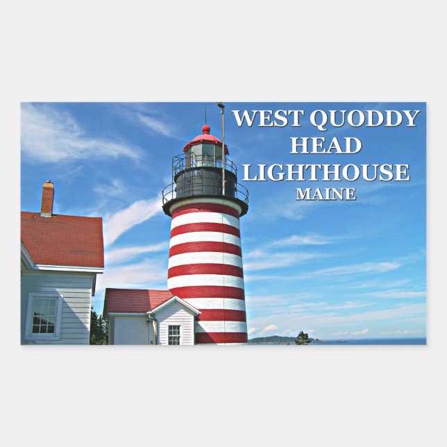 West Quoddy Head Lighthouse, Maine Stickers (Vorderseite)