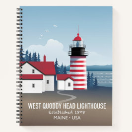 West Quoddy Head Lighthouse Notizbuch