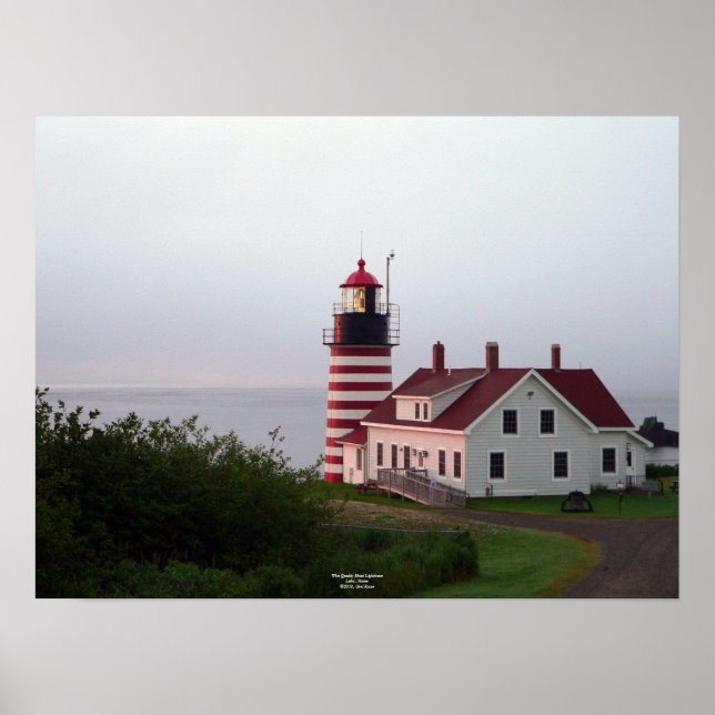 West Quoddy Head Lighthouse Poster (Vorne)