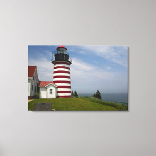 West Quoddy Head Lighthouse Staat Park ist Leinwanddruck