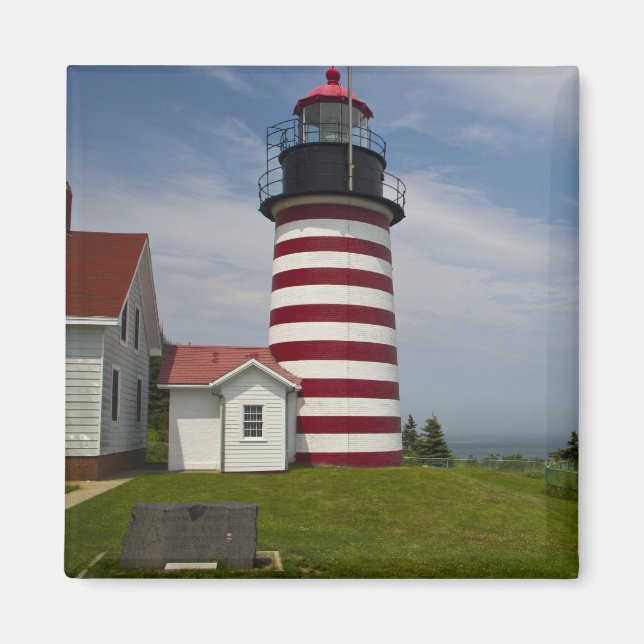 West Quoddy Head Lighthouse Staat Park ist Magnet (Vorne)