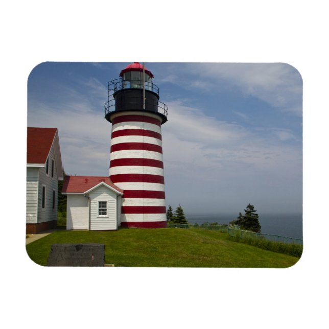West Quoddy Head Lighthouse Staat Park ist Magnet (Horizontal)