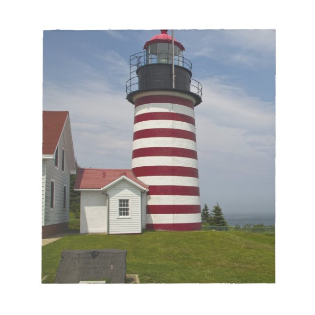 West Quoddy Head Lighthouse Staat Park ist Notizblock (Vorderseite)