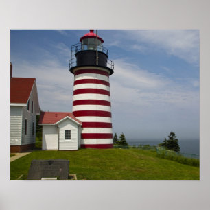 West Quoddy Head Lighthouse Staat Park ist Poster