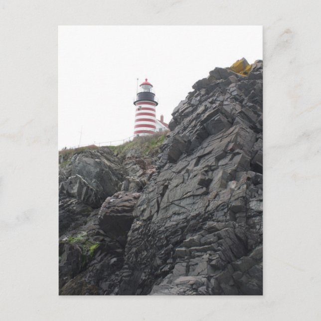 West Quoddy Lighthouse Postkarte (Vorderseite)