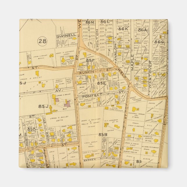 West Roxbury, Massachusetts 2 Magnet (Vorne)