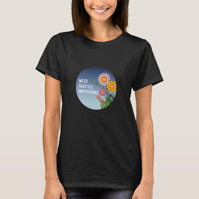 West Seattle Indivisible Blumen T-Shirt (Vorderseite)