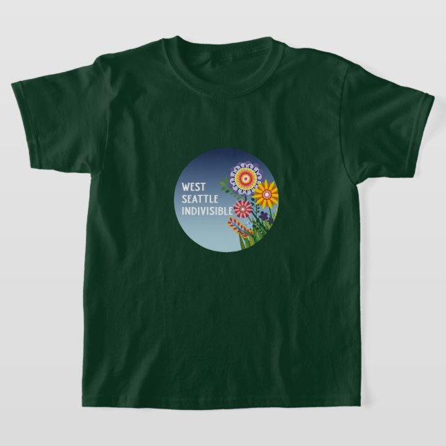 West Seattle Indivisible Kids GreenFlower t-shirt. T-Shirt (Ablage )
