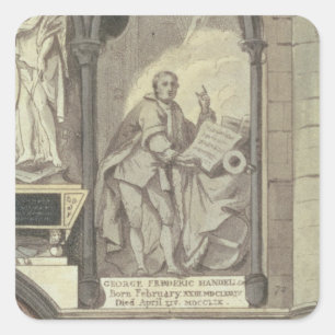 West Side of Poet's Corner, Platte 25 von 'Westmin Quadratischer Aufkleber