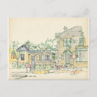 West Sixth Street in Walsh, Austin, Texas Postkarte