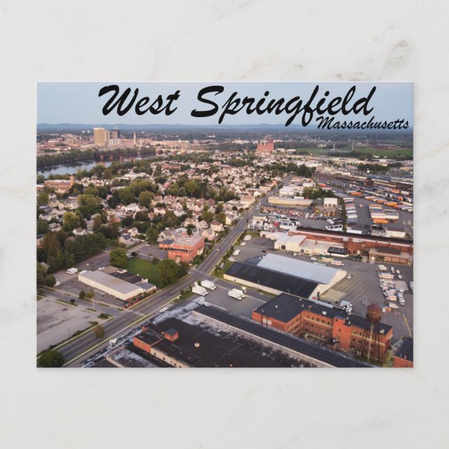 West Springifled Massachusetts Postkarte (Vorderseite)