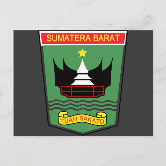 West Sumatra, Indonesien Postkarte (Vorderseite)