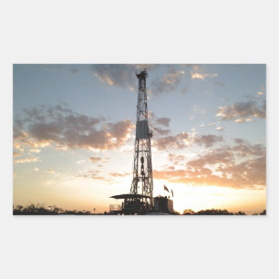 West Texas Drilling Rechteckiger Aufkleber