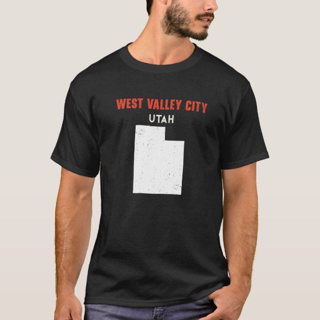 West Valley City Utah USA Staat America Travel Uta T-Shirt (Vorderseite)