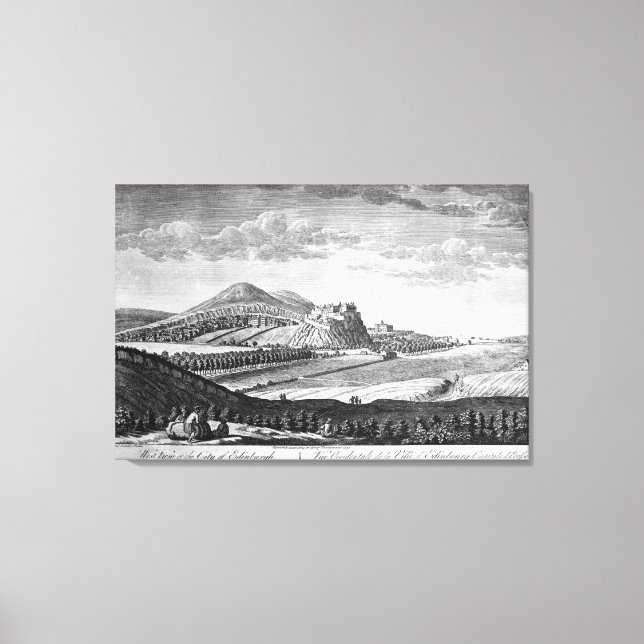 West View of the City of Edinburgh, 1753 Leinwanddruck (Vorderseite)