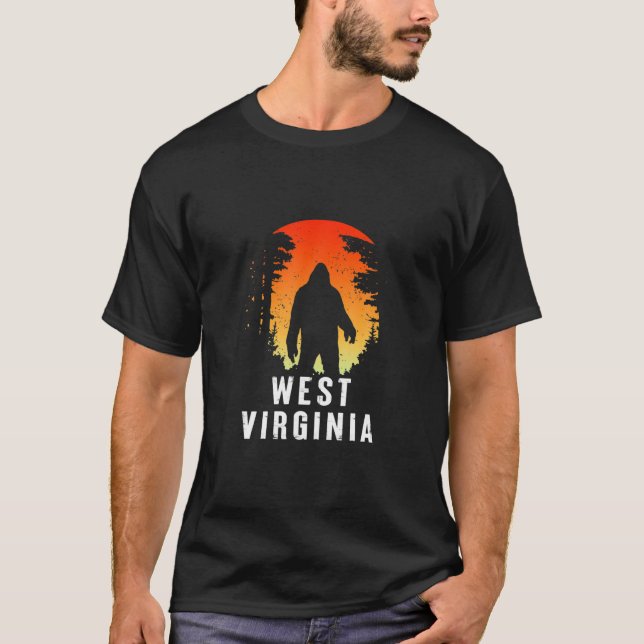 West Virgina Bigfoot Vintag T-Shirt (Vorderseite)