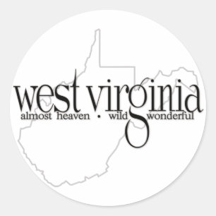 West Virginia_AHWW-lite Runder Aufkleber