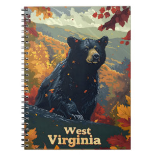 West Virginia Black Bear Notizblock