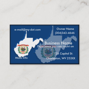 West Virginia Business Card Visitenkarte