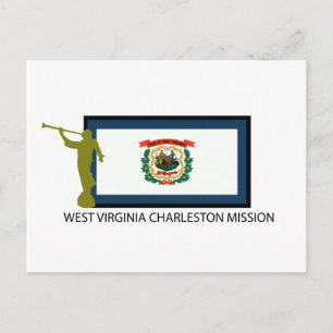 WEST VIRGINIA CHARLESTON MISSION LDS CTR POSTKARTE
