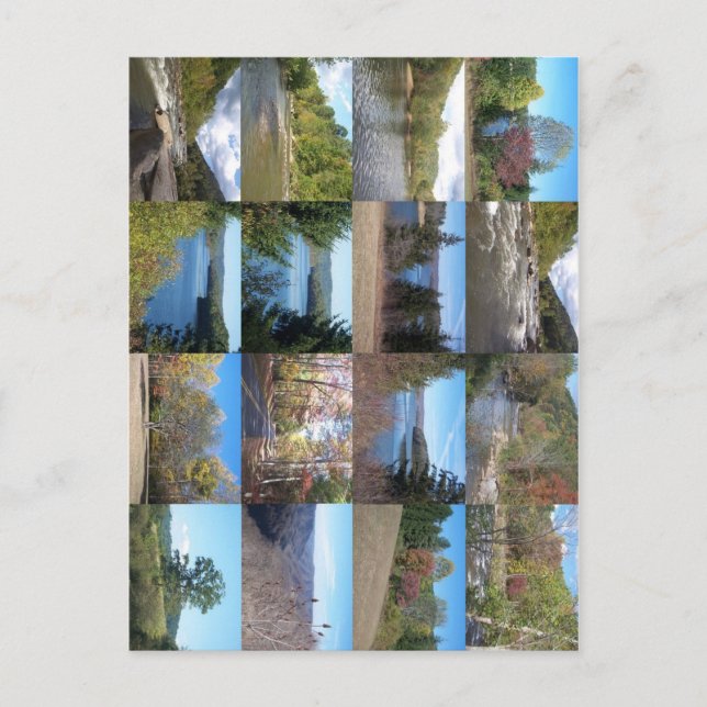 West Virginia Collage Postkarte (Vorderseite)