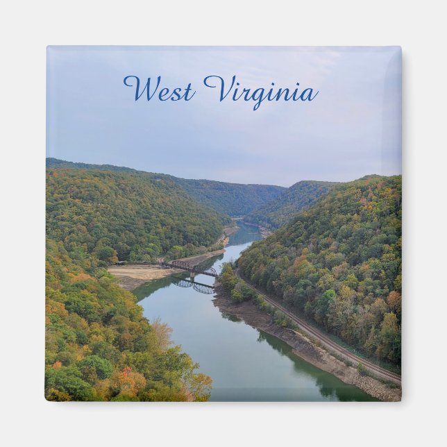 West Virginia Fall Magnet (Vorne)