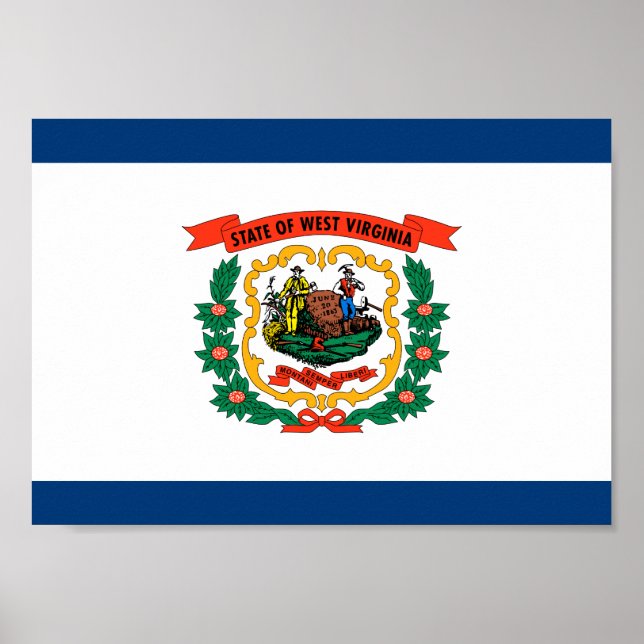 West Virginia Flag Poster (Vorne)