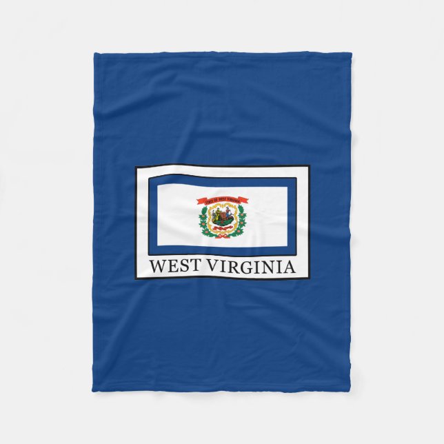 West Virginia Fleecedecke (Vorderseite)