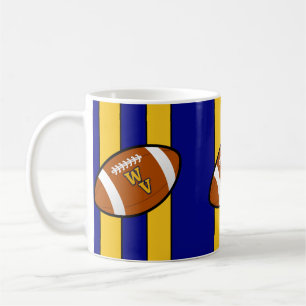 West Virginia Football Blue and Gold Pride Tasse