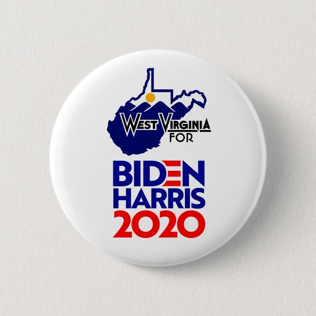 West Virginia for Biden Harris 2020 Button (Vorderseite)