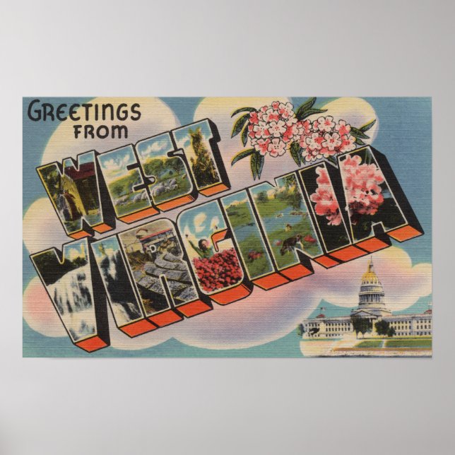 West Virginia (Gebäude Hauptstadt) Poster (Vorne)