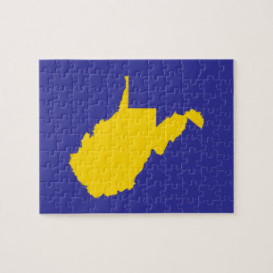 West Virginia Gold und Blue Puzzle