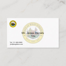 West Virginia Great Siegel Visitenkarte