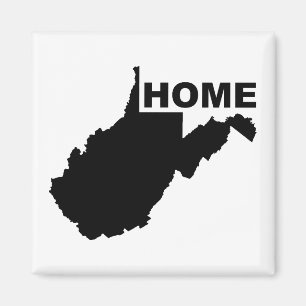 West Virginia Heimstatt außerhalb des Staates Kühl Magnet