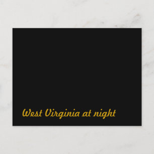 West Virginia in der Nacht Postkarte
