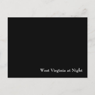 West Virginia in der Nacht Postkarte