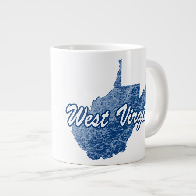 West Virginia Jumbo-Tasse (Vorderseite Rechts)